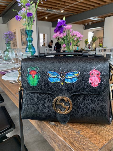 gucci painted bag